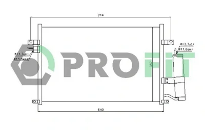 PR 1704C1 PROFIT Конденсатор, кондиционер