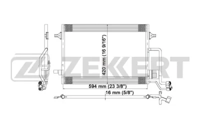 MK-3020 ZEKKERT Конденсатор, кондиционер