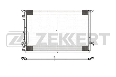 MK-3041 ZEKKERT Конденсатор, кондиционер