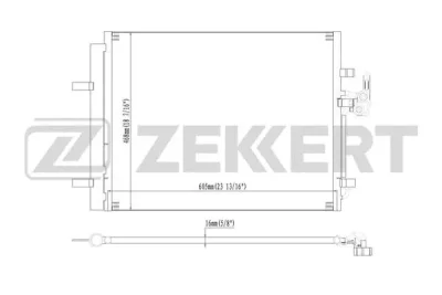 MK-3172 ZEKKERT Конденсатор, кондиционер