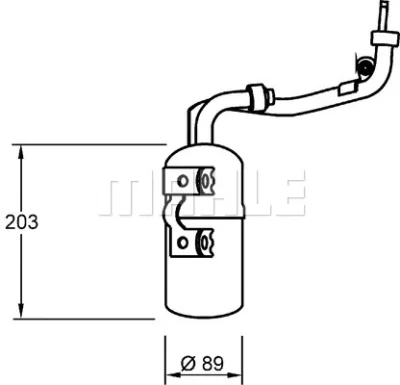 AD 277 000S KNECHT/MAHLE Осушитель, кондиционер