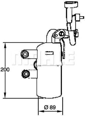 AD 281 000P KNECHT/MAHLE Осушитель, кондиционер