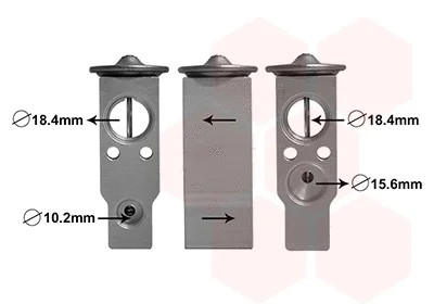 53001638 VAN WEZEL Расширительный клапан, кондиционер