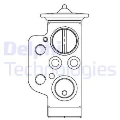 CB1009V DELPHI Расширительный клапан, кондиционер