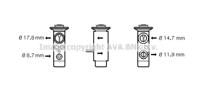 Расширительный клапан, кондиционер AVA BW1089
