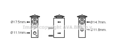 Расширительный клапан, кондиционер AVA FD1462