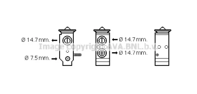 Расширительный клапан, кондиционер AVA HY1292