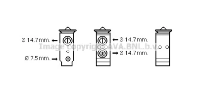 Расширительный клапан, кондиционер AVA HY1441