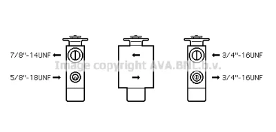 VN1101 AVA Расширительный клапан, кондиционер
