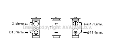 VN1348 AVA Расширительный клапан, кондиционер