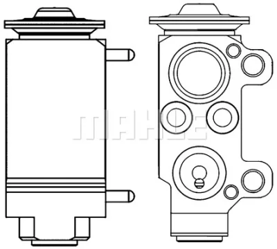 AVE 56 000P KNECHT/MAHLE Расширительный клапан, кондиционер