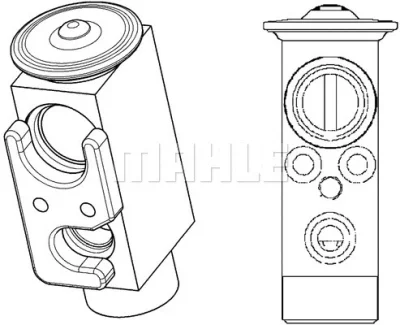 AVE 72 000P KNECHT/MAHLE Расширительный клапан, кондиционер