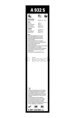 3 397 118 932 BOSCH Щетка стеклоочистителя