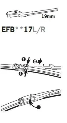 Щетка стеклоочистителя TRICO EFB6017L