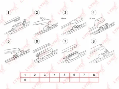 XF330 LYNXAUTO Щетка стеклоочистителя