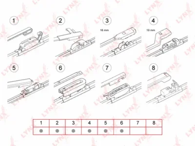 XF750 LYNXAUTO Щетка стеклоочистителя