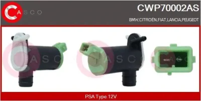 CWP70002AS CASCO Водяной насос, система очистки окон