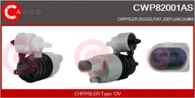 CWP82001AS CASCO Водяной насос, система очистки окон