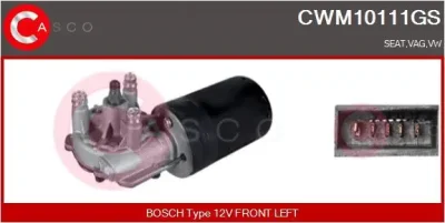 CWM10111GS CASCO Двигатель стеклоочистителя