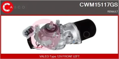CWM15117GS CASCO Двигатель стеклоочистителя