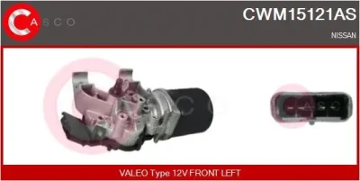 CWM15121AS CASCO Двигатель стеклоочистителя