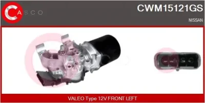 CWM15121GS CASCO Двигатель стеклоочистителя