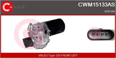 CWM15133AS CASCO Двигатель стеклоочистителя