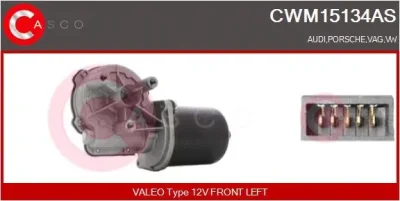 CWM15134AS CASCO Двигатель стеклоочистителя