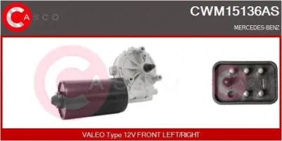 CWM15136AS CASCO Двигатель стеклоочистителя