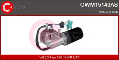 CWM15143AS CASCO Двигатель стеклоочистителя