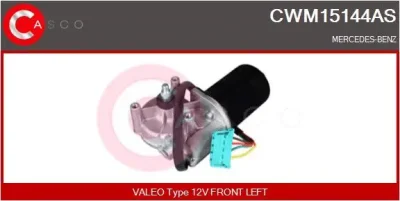 CWM15144AS CASCO Двигатель стеклоочистителя