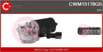 CWM15178GS CASCO Двигатель стеклоочистителя