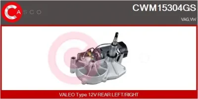 CWM15304GS CASCO Двигатель стеклоочистителя