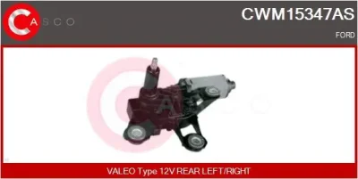 CWM15347AS CASCO Двигатель стеклоочистителя