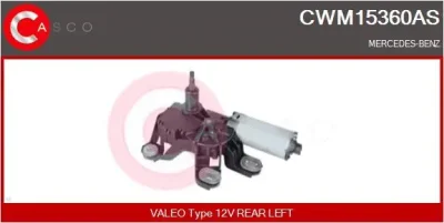 CWM15360AS CASCO Двигатель стеклоочистителя