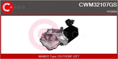 CWM32107GS CASCO Двигатель стеклоочистителя