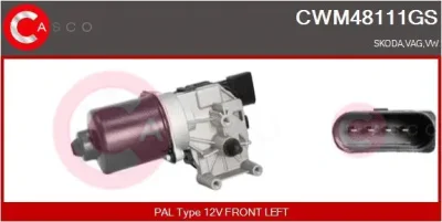 CWM48111GS CASCO Двигатель стеклоочистителя