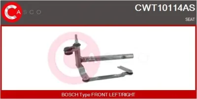 CWT10114AS CASCO Система тяг и рычагов привода стеклоочистителя