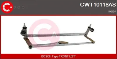 CWT10118AS CASCO Система тяг и рычагов привода стеклоочистителя