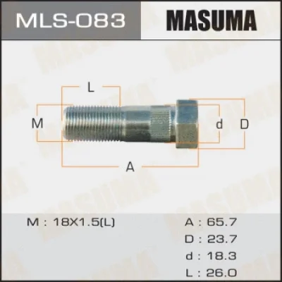 Шпилька колеса MASUMA MLS-083