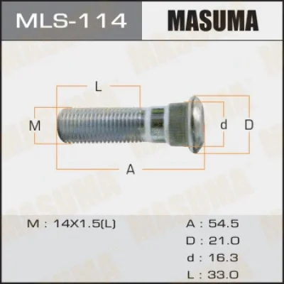 Шпилька колеса MASUMA MLS-114