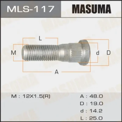 MLS-117 MASUMA Шпилька колеса