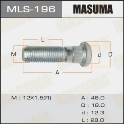 Шпилька колеса MASUMA MLS-196