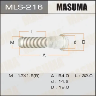 Шпилька колеса MASUMA MLS-216