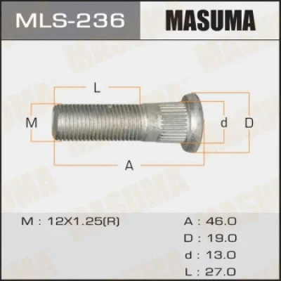 Шпилька колеса MASUMA MLS-236