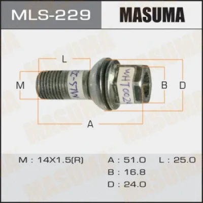 Болт для крепления колеса MASUMA MLS-229