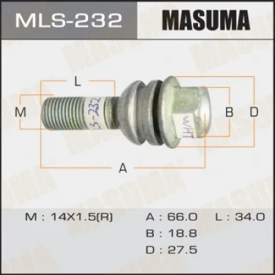 MLS-232 MASUMA Болт для крепления колеса