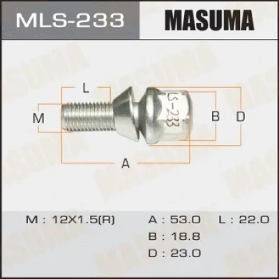 Болт для крепления колеса MASUMA MLS-233