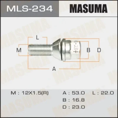 Болт для крепления колеса MASUMA MLS-234