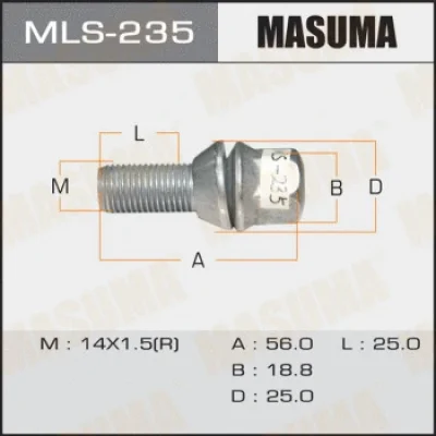 Болт для крепления колеса MASUMA MLS-235